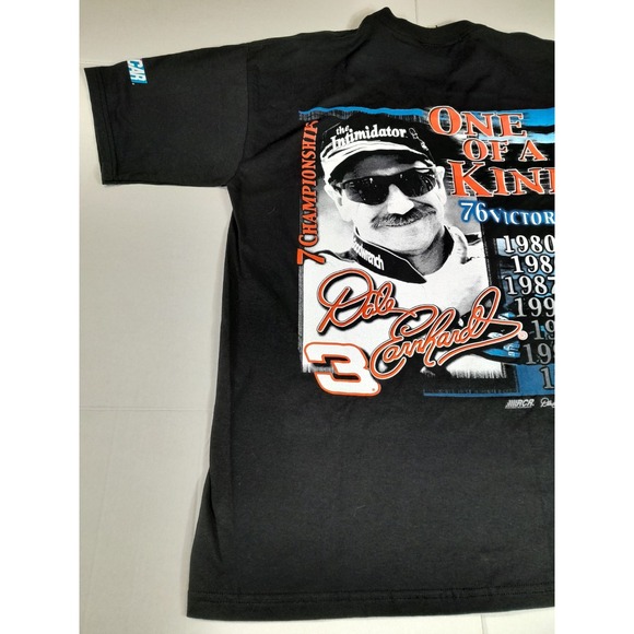 VTG  Dale Earnhardt T Shirt Men Sz L Black Nascar One Of A Kind Single Stitch - Picture 11 of 11